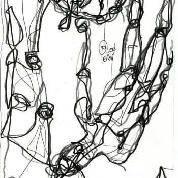 Drawing titled "6-sept-2013 LES RAC…" by Dov Melloul, Original Artwork