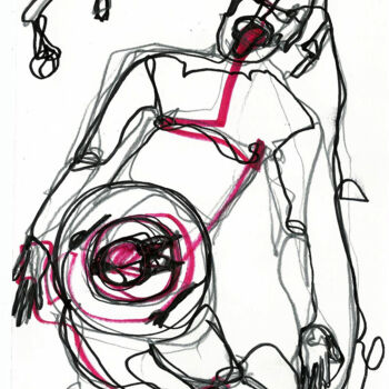 Drawing titled "14-sept2013 J AI FA…" by Dov Melloul, Original Artwork