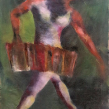 Painting titled "MELO-MAN" by Dov Melloul, Original Artwork