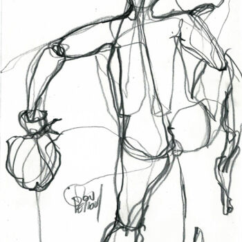 Drawing titled "14-oct 2013 ESPOIR!" by Dov Melloul, Original Artwork