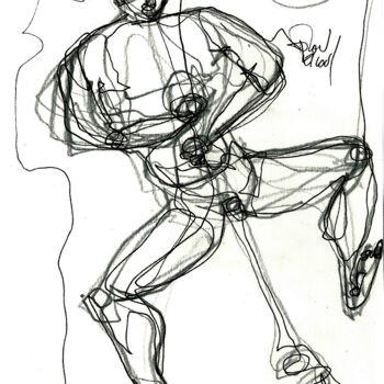 Drawing titled "23-oct 2013 DANSANT" by Dov Melloul, Original Artwork