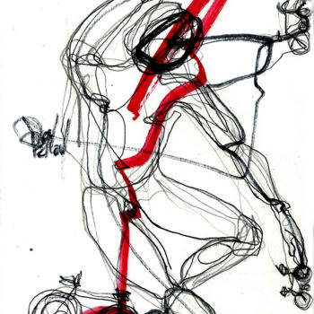 Desenho intitulada "15 NOV 2013  BOUGE!" por Dov Melloul, Obras de arte originais