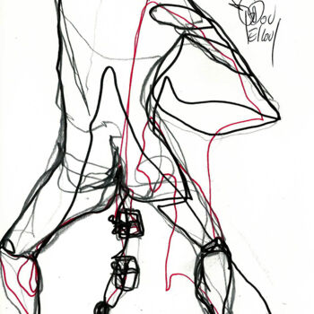 Drawing titled "1DEC 2013 DECEMBRE" by Dov Melloul, Original Artwork