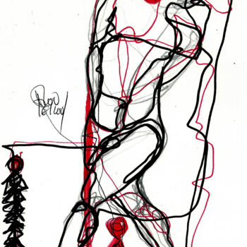 Disegno intitolato "7 DEC 2013" da Dov Melloul, Opera d'arte originale