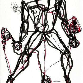 Drawing titled "13 DEC 2013  VENDRE…" by Dov Melloul, Original Artwork