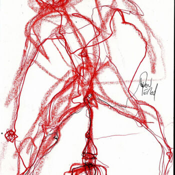 Zeichnungen mit dem Titel "19 DEC 2013   PAPA" von Dov Melloul, Original-Kunstwerk
