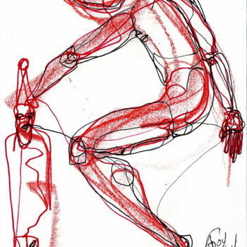 Desenho intitulada "24 DEC 2013  NOELLL…" por Dov Melloul, Obras de arte originais