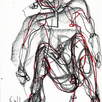 Disegno intitolato "28 DEC 2013" da Dov Melloul, Opera d'arte originale