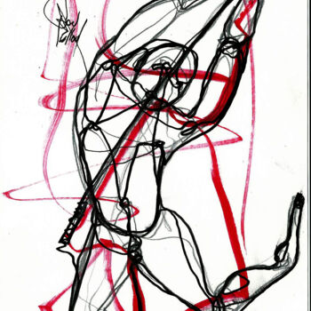 Drawing titled "8 JANVIER 2014 "Le…" by Dov Melloul, Original Artwork, Other