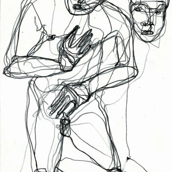Drawing titled "10 AVRIL 2014 " BES…" by Dov Melloul, Original Artwork, Other