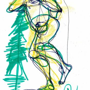 Disegno intitolato "26 DECEMBRE 2014 "B…" da Dov Melloul, Opera d'arte originale, Altro