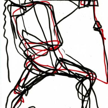 Drawing titled "7 JANVIER 2015" UNE…" by Dov Melloul, Original Artwork, Other
