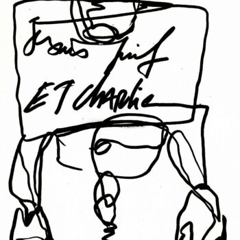 Drawing titled "12 JANVIER 2015" UN…" by Dov Melloul, Original Artwork, Other