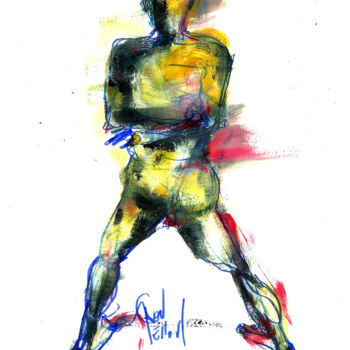 Drawing titled "14  MARS 2015 " UN…" by Dov Melloul, Original Artwork, Other