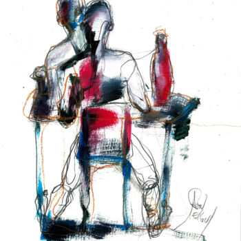Drawing titled "20 MARS 2015 " UN P…" by Dov Melloul, Original Artwork, Other