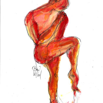 Drawing titled "22 AVRIL 2015 "seri…" by Dov Melloul, Original Artwork, Other