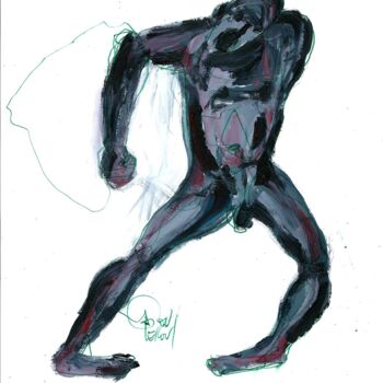 Рисунок под названием "4 JUIN 2015" - Dov Melloul, Подлинное произведение искусства, Другой