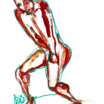 Drawing titled "5 - 10 AOUT 2015  "…" by Dov Melloul, Original Artwork, Other