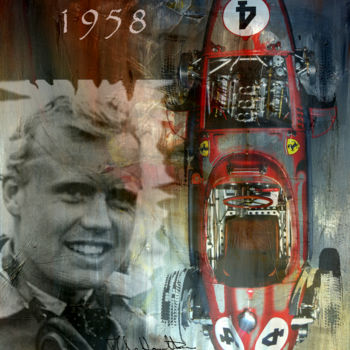 Photography titled "MIKE HAWTHORN 1958" by Denis Poutet, Original Artwork, Digital Photography
