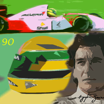 Фотография под названием "senna-1990" - Denis Poutet, Подлинное произведение искусства