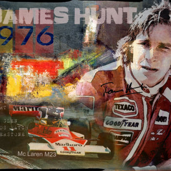 「JAMES HUNT 1976」というタイトルのデジタルアーツ Denis Poutetによって, オリジナルのアートワーク, デジタル