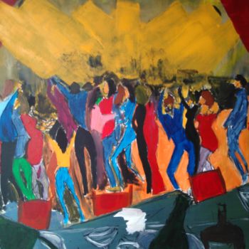 Pintura titulada "Bonne soirée" por Jean Duchemin, Obra de arte original, Acrílico
