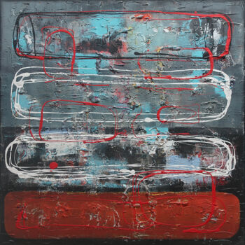 Картина под названием "A247 abstract paint…" - Damian Pavlovic, Подлинное произведение искусства, Акрил