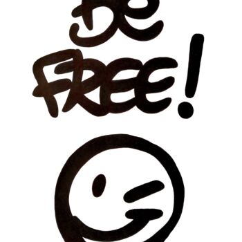 Картина под названием "be free" - Dr. Love, Подлинное произведение искусства, Акрил