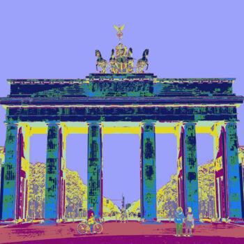 Arte digitale intitolato "Berlin - Brandenbur…" da Dr. Matthias Kerling, Opera d'arte originale, Fotografia manipolata