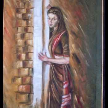 Картина под названием "Intezar" - Dr.Ruchi Vidyarthi, Подлинное произведение искусства