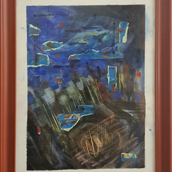 「city sky」というタイトルの絵画 ‪Zaid Al Bayatiによって, オリジナルのアートワーク, アクリル