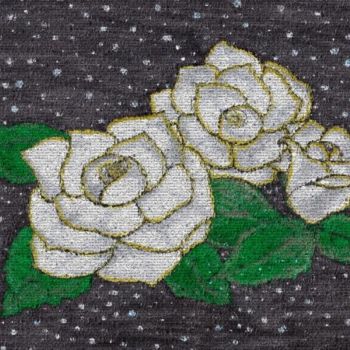 Digital Arts titled "White Roses" by Dada, Original Artwork