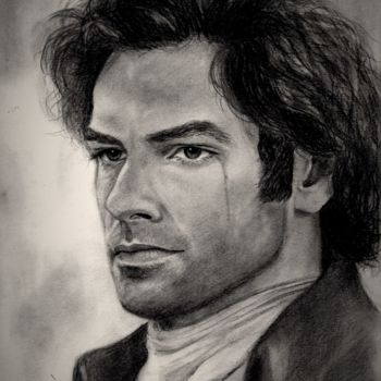 Dessin intitulée "Aidan Turner as Ros…" par Anastasia Malashenko, Œuvre d'art originale, Crayon