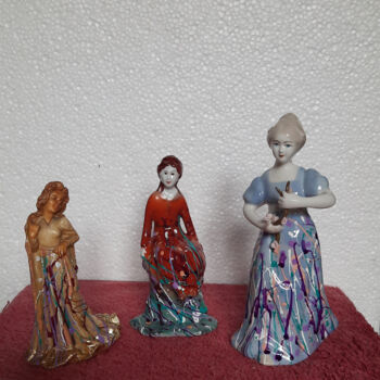 Sculpture titled "SISTERS" by Dragos Bagia, Original Artwork, Ceramics