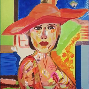 Painting titled "Myriam" by Dral Art, Original Artwork, Acrylic