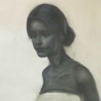 Drawing titled "portret-z-zamkniety…" by Mateusz Witek, Original Artwork