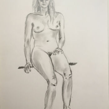 Drawing titled "Pencil study of fem…" by Simon Farnell, Original Artwork, Pencil