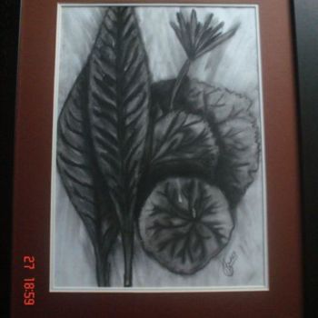 Drawing titled "Leaves" by Drikus Zwart, Original Artwork