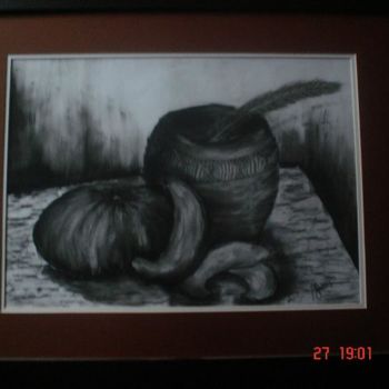 Drawing titled "Pumpkin and african…" by Drikus Zwart, Original Artwork