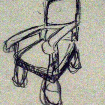 Zeichnungen mit dem Titel "Chair" von Drikus Zwart, Original-Kunstwerk