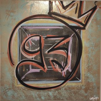 Pittura intitolato "King Zona" da Drinho Street Artiste, Opera d'arte originale, Spray