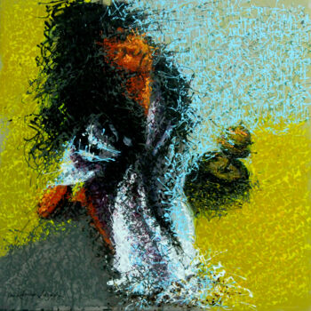 Pittura intitolato "transe.jpg" da Driss Idrissi, Opera d'arte originale