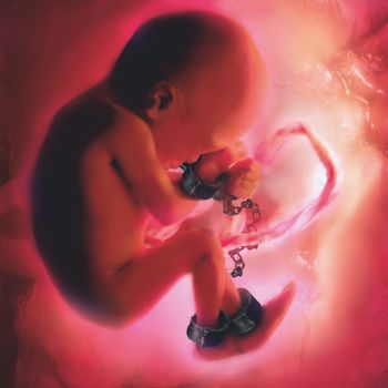 Digital Arts titled "Unborn slave" by Jan Oklinski, Original Artwork, 2D Digital Work