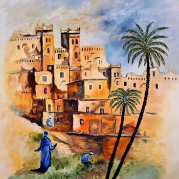 Peinture intitulée "JP_405_Le Maroc" par Dromainjp, Œuvre d'art originale, Huile