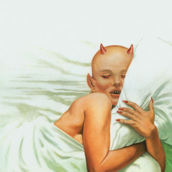 Painting titled "demon-dreams.jpg" by Stacy Drum, Original Artwork, Oil