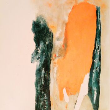 Peinture intitulée "Terre de Leda" par Ds 26, Œuvre d'art originale, Huile Monté sur Panneau de bois