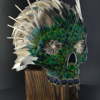 Sculpture titled "Protée SKULL" by Yannick Delplace, Original Artwork, Resin