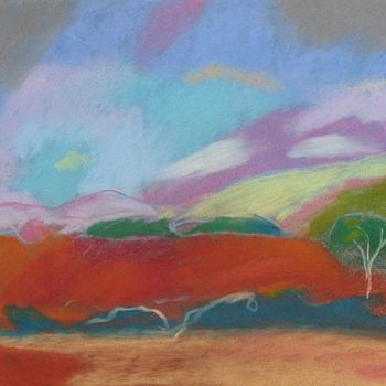 Peinture intitulée "Song of the hills V." par Ruth Dubayova, Œuvre d'art originale
