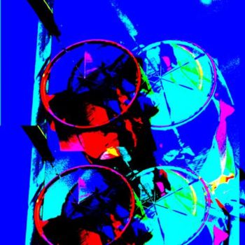 Цифровое искусство под названием "Bleu" - Eric Dubart, Подлинное произведение искусства