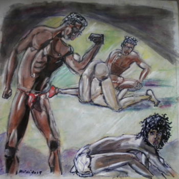 Painting titled "PETIT QUIPROQUO?" by Herve Yann Dubois, Original Artwork